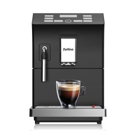 Dafino-205 Fully Automatic Espresso Coffee Maker w/ Milk Frother;  Black - black